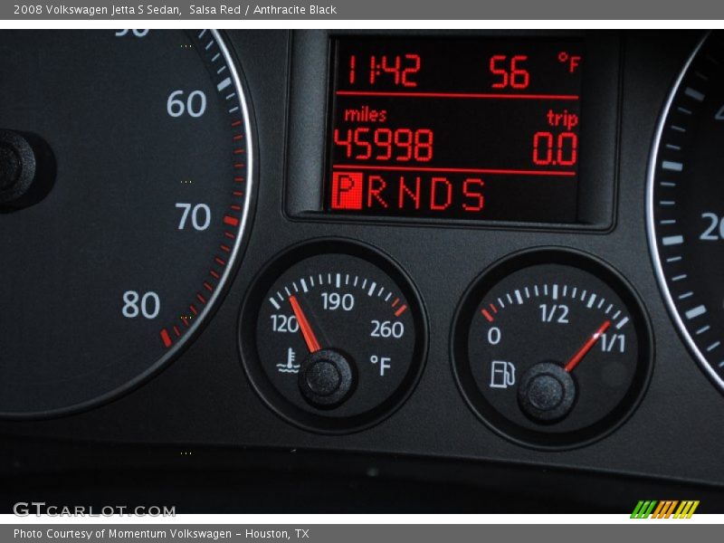 Salsa Red / Anthracite Black 2008 Volkswagen Jetta S Sedan