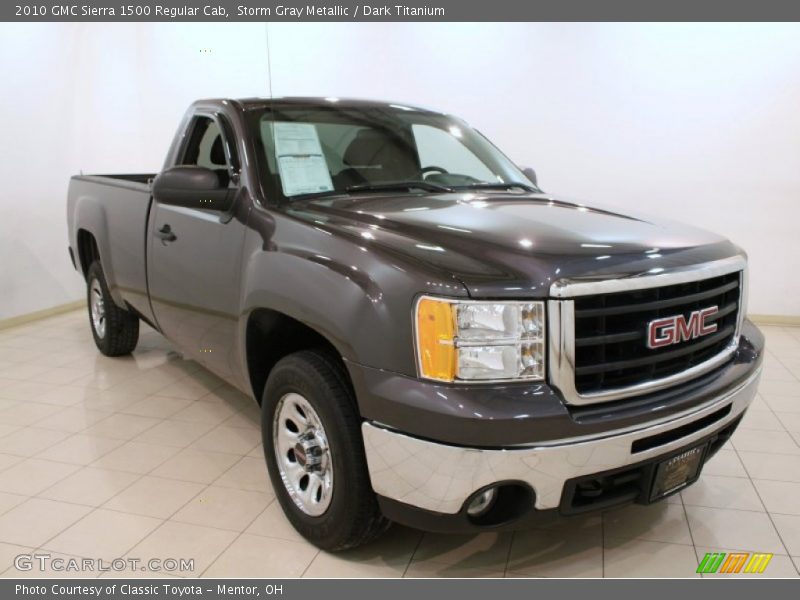 Storm Gray Metallic / Dark Titanium 2010 GMC Sierra 1500 Regular Cab