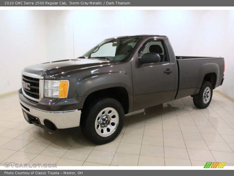 Storm Gray Metallic / Dark Titanium 2010 GMC Sierra 1500 Regular Cab