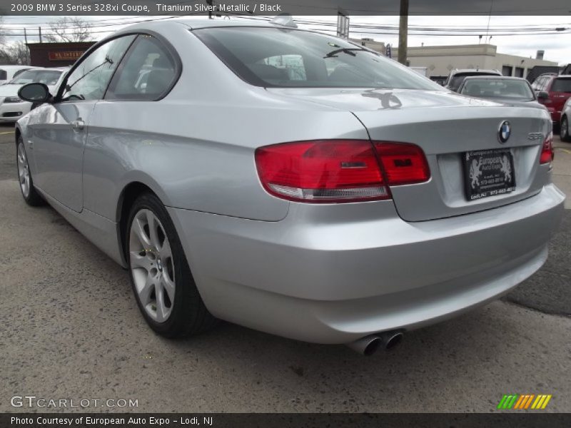 Titanium Silver Metallic / Black 2009 BMW 3 Series 328xi Coupe