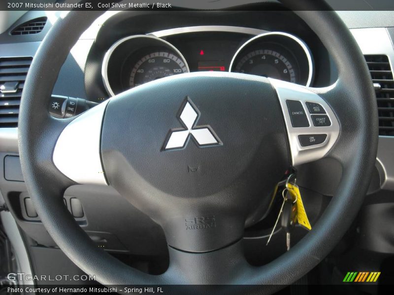 Cool Silver Metallic / Black 2007 Mitsubishi Outlander ES