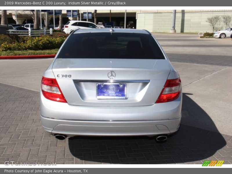 Iridium Silver Metallic / Grey/Black 2009 Mercedes-Benz C 300 Luxury