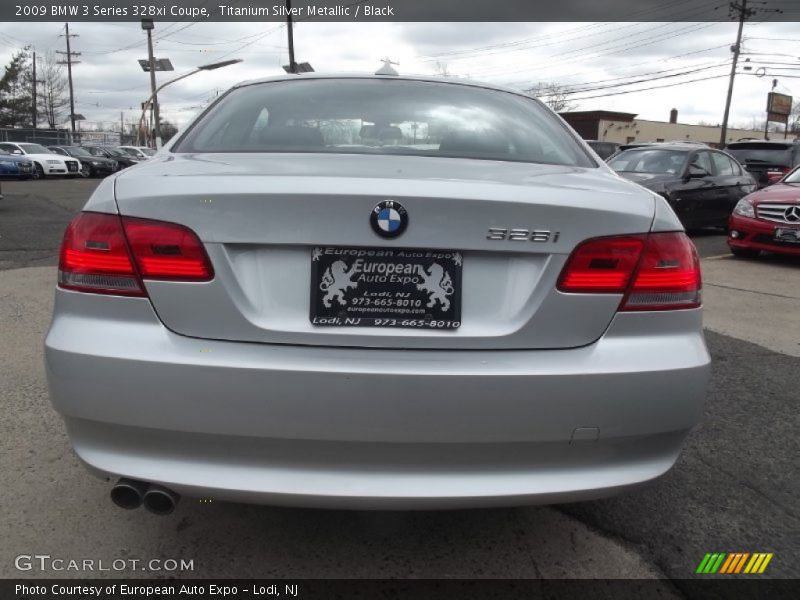 Titanium Silver Metallic / Black 2009 BMW 3 Series 328xi Coupe