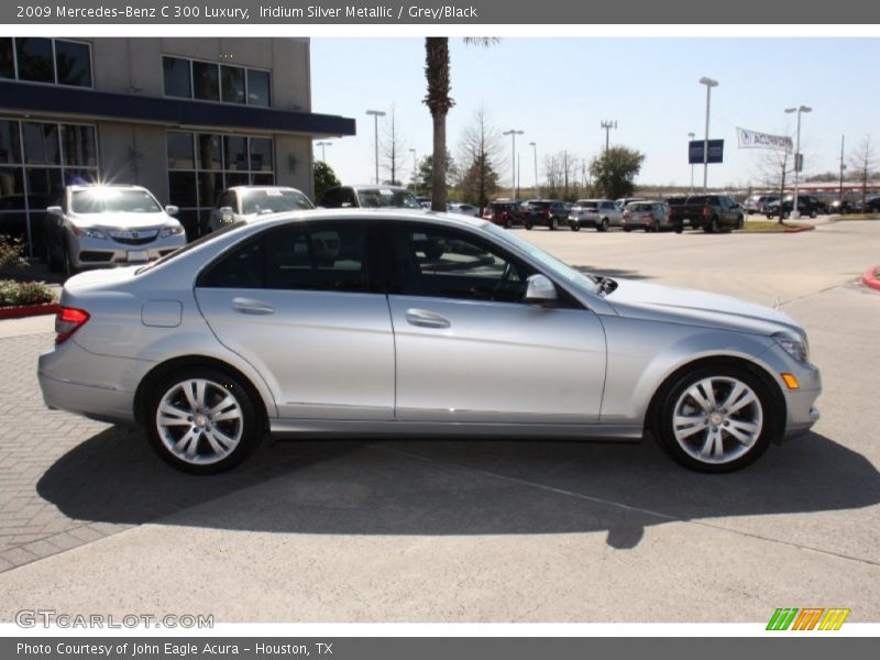 Iridium Silver Metallic / Grey/Black 2009 Mercedes-Benz C 300 Luxury
