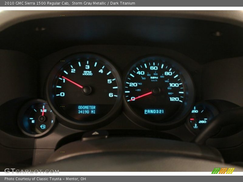 Storm Gray Metallic / Dark Titanium 2010 GMC Sierra 1500 Regular Cab