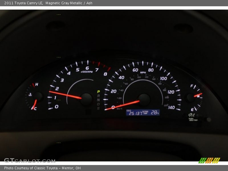 Magnetic Gray Metallic / Ash 2011 Toyota Camry LE