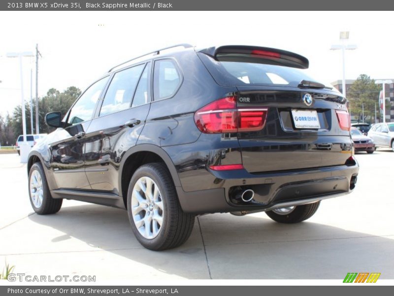 Black Sapphire Metallic / Black 2013 BMW X5 xDrive 35i