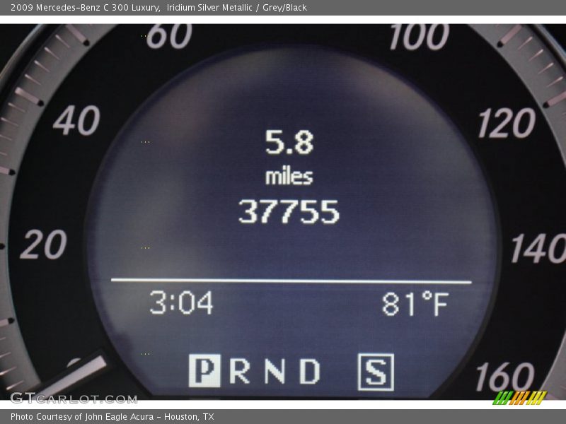 Iridium Silver Metallic / Grey/Black 2009 Mercedes-Benz C 300 Luxury