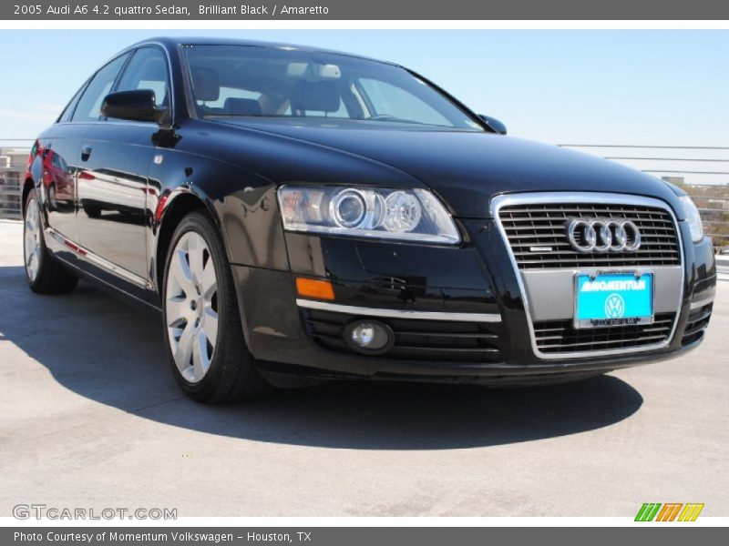 Brilliant Black / Amaretto 2005 Audi A6 4.2 quattro Sedan
