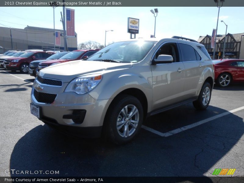Champagne Silver Metallic / Jet Black 2013 Chevrolet Equinox LT