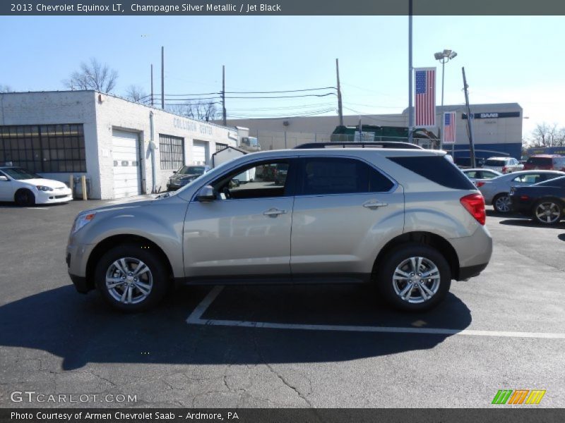 Champagne Silver Metallic / Jet Black 2013 Chevrolet Equinox LT