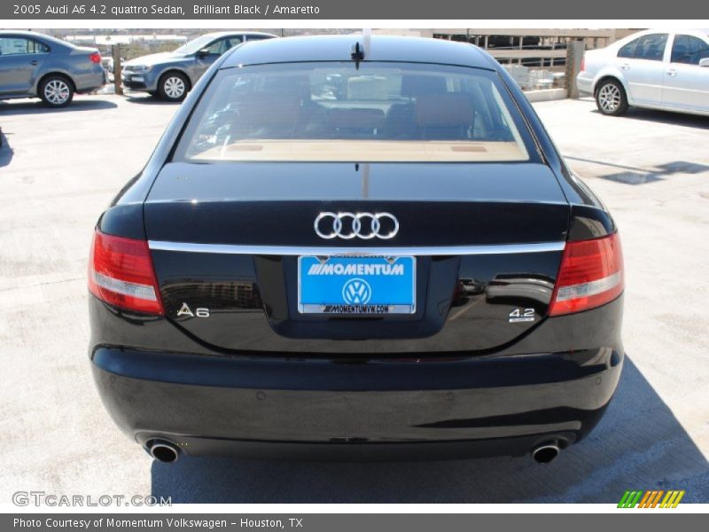 Brilliant Black / Amaretto 2005 Audi A6 4.2 quattro Sedan