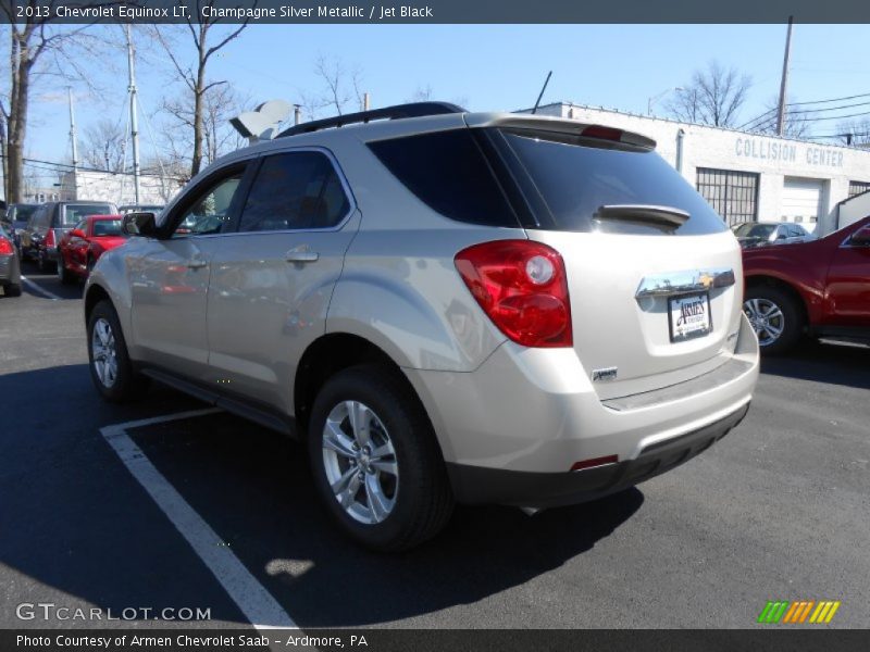 Champagne Silver Metallic / Jet Black 2013 Chevrolet Equinox LT