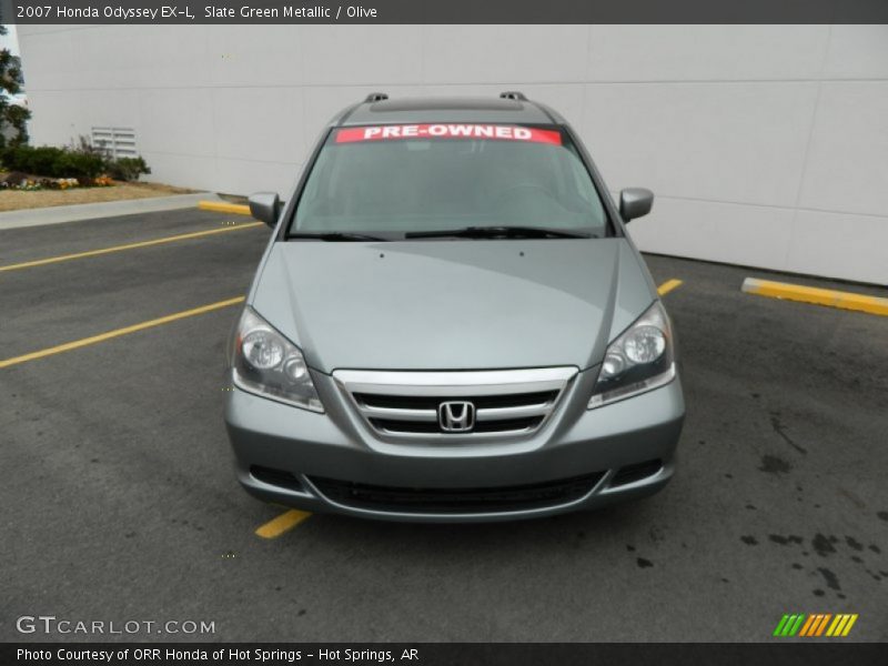 Slate Green Metallic / Olive 2007 Honda Odyssey EX-L