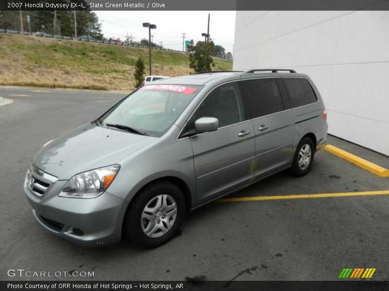 Slate Green Metallic / Olive 2007 Honda Odyssey EX-L