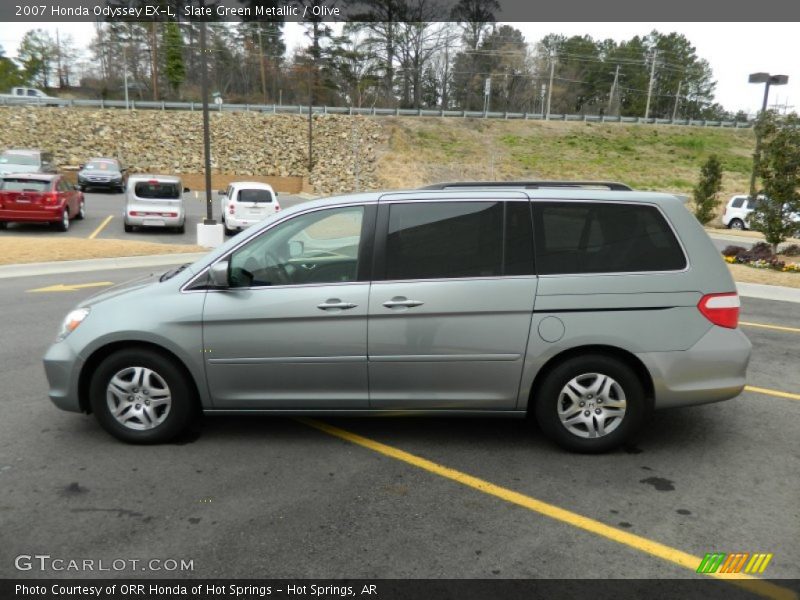 Slate Green Metallic / Olive 2007 Honda Odyssey EX-L