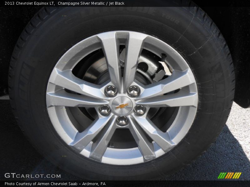 Champagne Silver Metallic / Jet Black 2013 Chevrolet Equinox LT