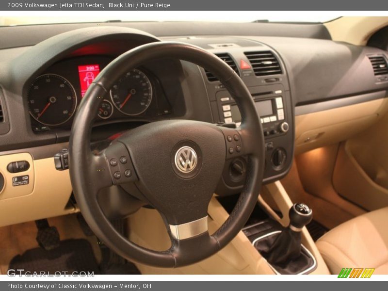 Dashboard of 2009 Jetta TDI Sedan