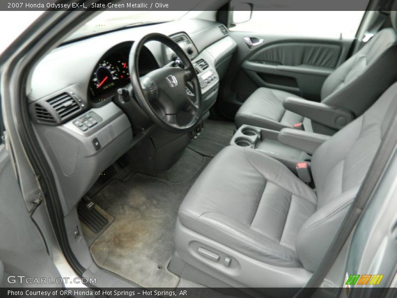 Slate Green Metallic / Olive 2007 Honda Odyssey EX-L