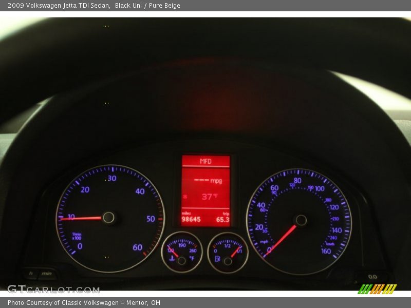  2009 Jetta TDI Sedan TDI Sedan Gauges