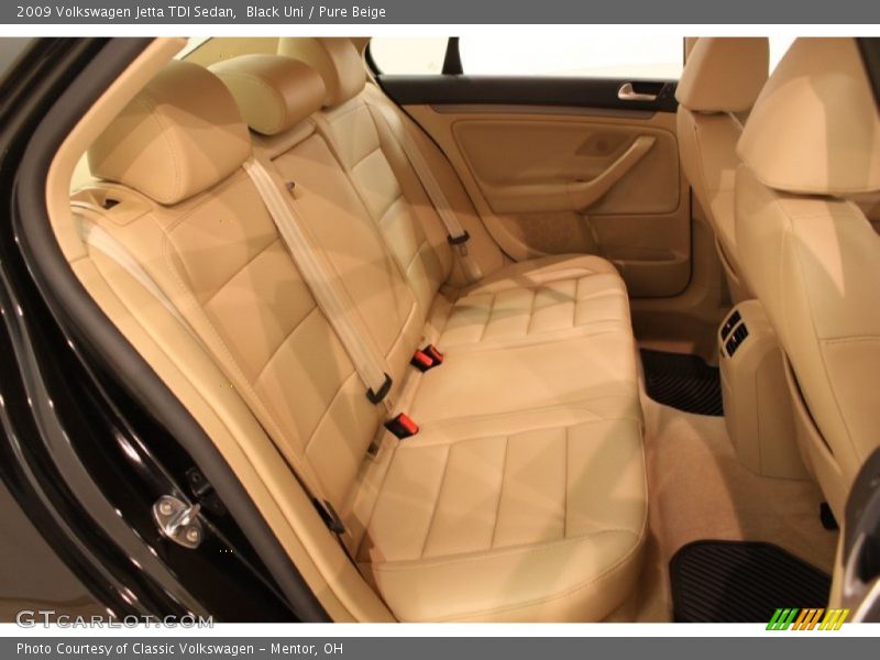 Rear Seat of 2009 Jetta TDI Sedan