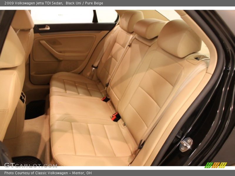 Rear Seat of 2009 Jetta TDI Sedan