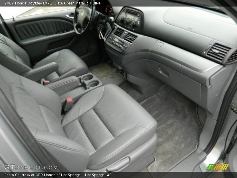 Slate Green Metallic / Olive 2007 Honda Odyssey EX-L