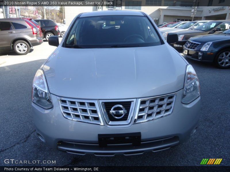 Silver Ice / Black 2010 Nissan Rogue S AWD 360 Value Package