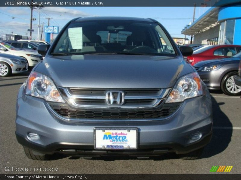 Glacier Blue Metallic / Gray 2011 Honda CR-V EX 4WD