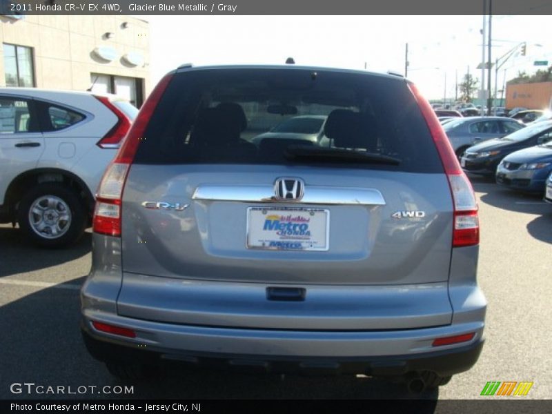 Glacier Blue Metallic / Gray 2011 Honda CR-V EX 4WD