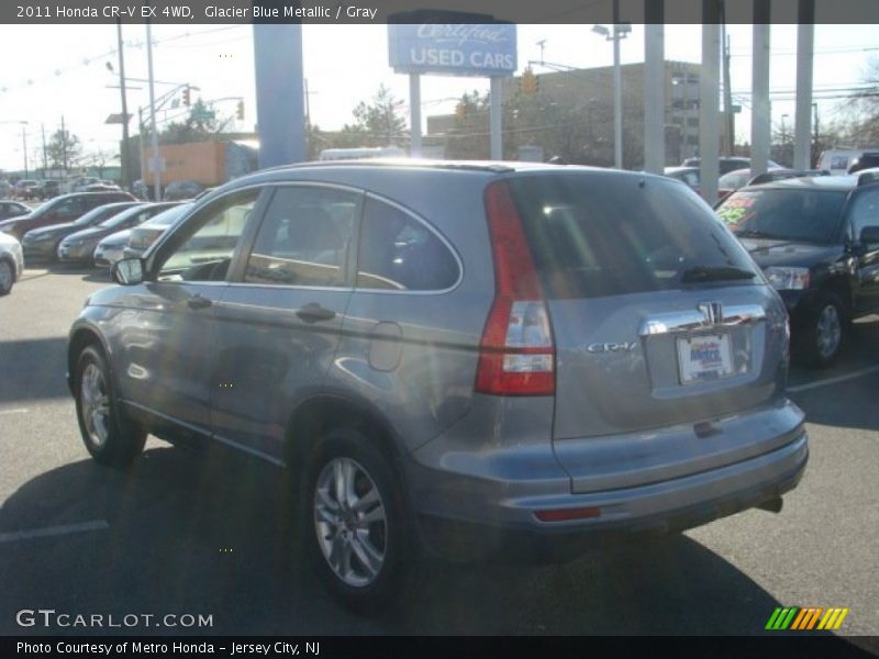 Glacier Blue Metallic / Gray 2011 Honda CR-V EX 4WD