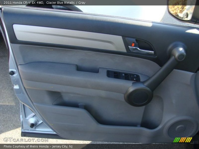 Glacier Blue Metallic / Gray 2011 Honda CR-V EX 4WD