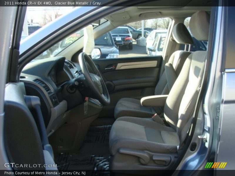 Glacier Blue Metallic / Gray 2011 Honda CR-V EX 4WD