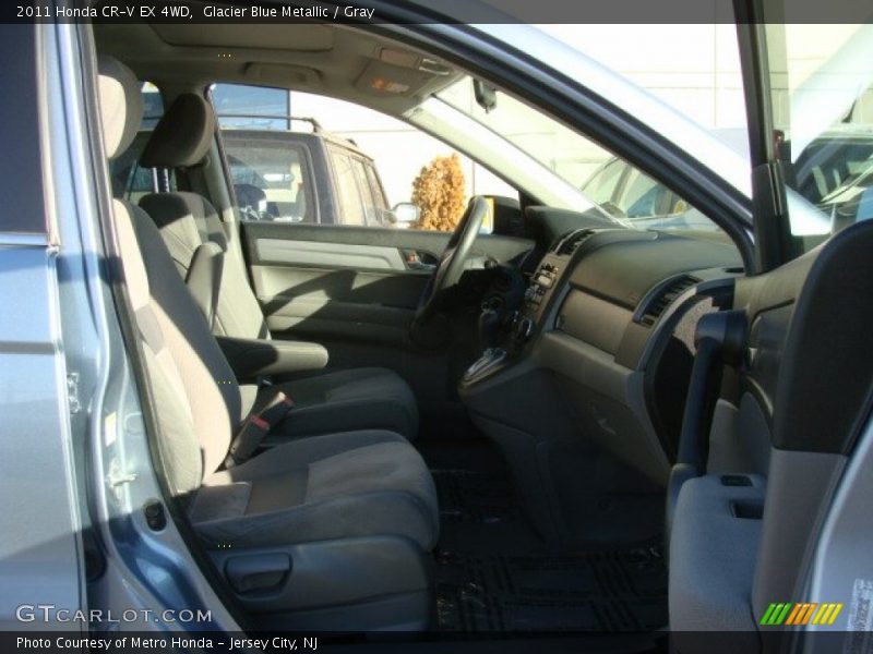 Glacier Blue Metallic / Gray 2011 Honda CR-V EX 4WD