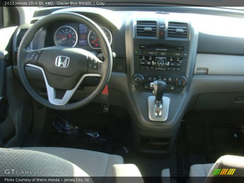Glacier Blue Metallic / Gray 2011 Honda CR-V EX 4WD