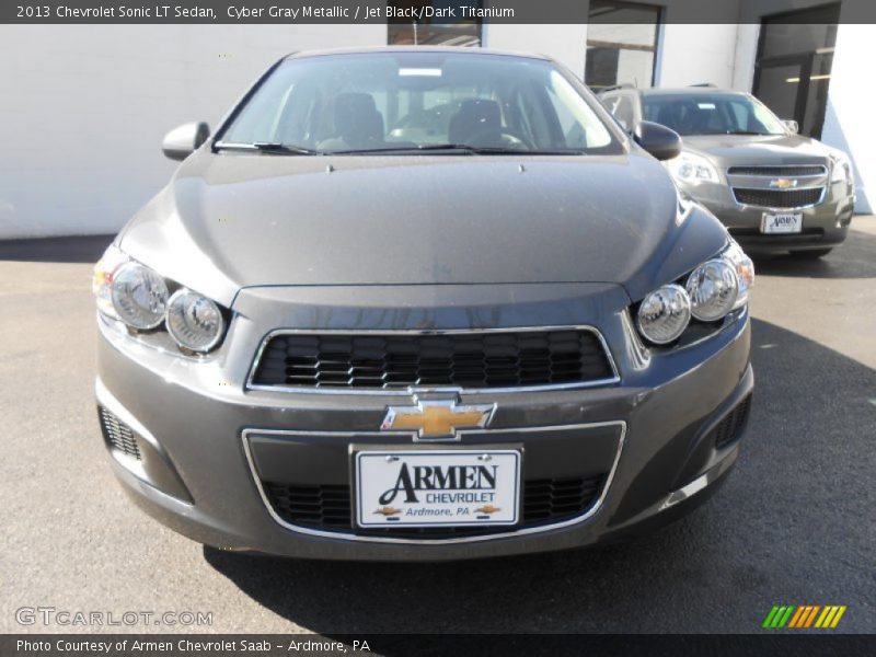 Cyber Gray Metallic / Jet Black/Dark Titanium 2013 Chevrolet Sonic LT Sedan