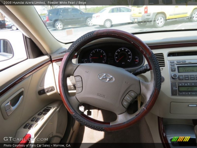 Powder White Pearl / Beige 2008 Hyundai Azera Limited