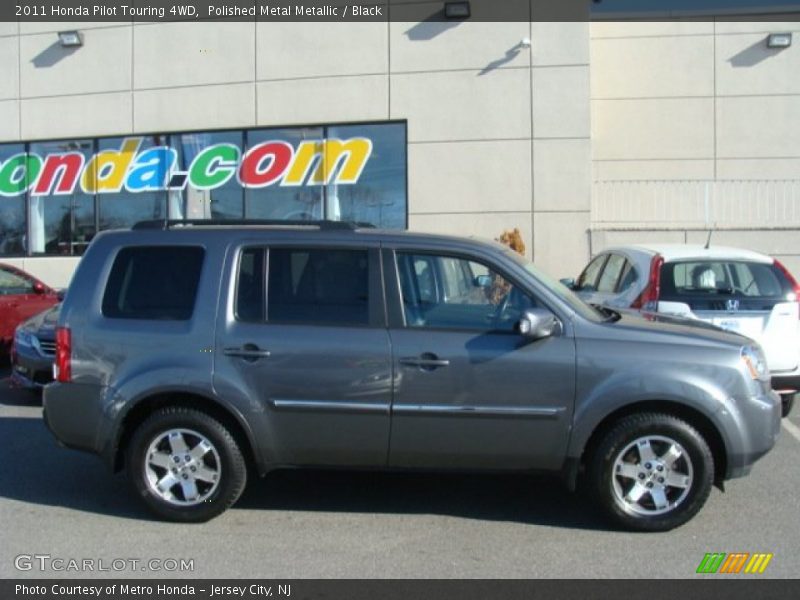 Polished Metal Metallic / Black 2011 Honda Pilot Touring 4WD