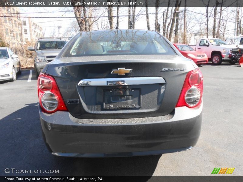 Cyber Gray Metallic / Jet Black/Dark Titanium 2013 Chevrolet Sonic LT Sedan