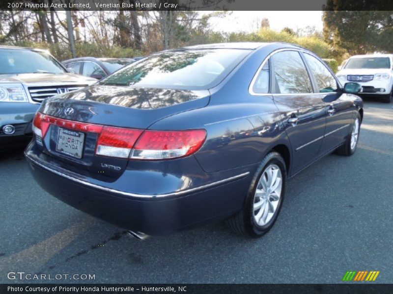 Venetian Blue Metallic / Gray 2007 Hyundai Azera Limited