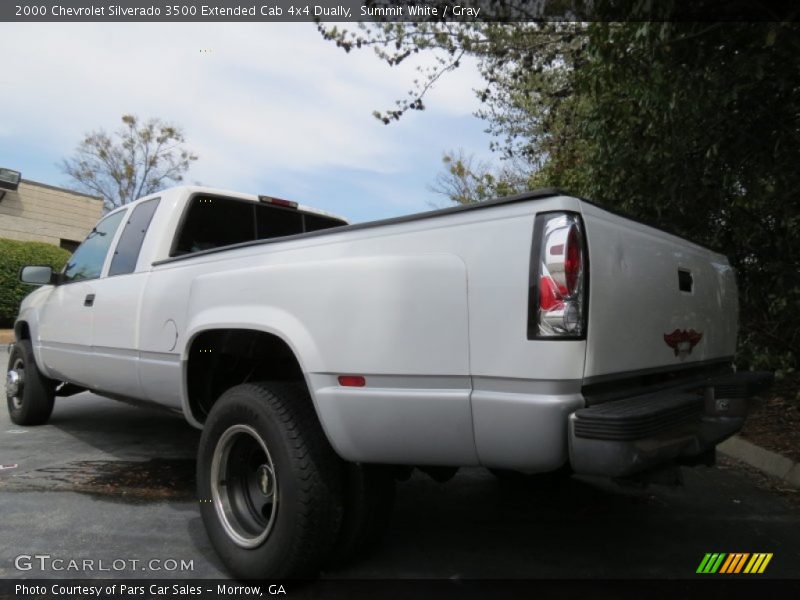 Summit White / Gray 2000 Chevrolet Silverado 3500 Extended Cab 4x4 Dually