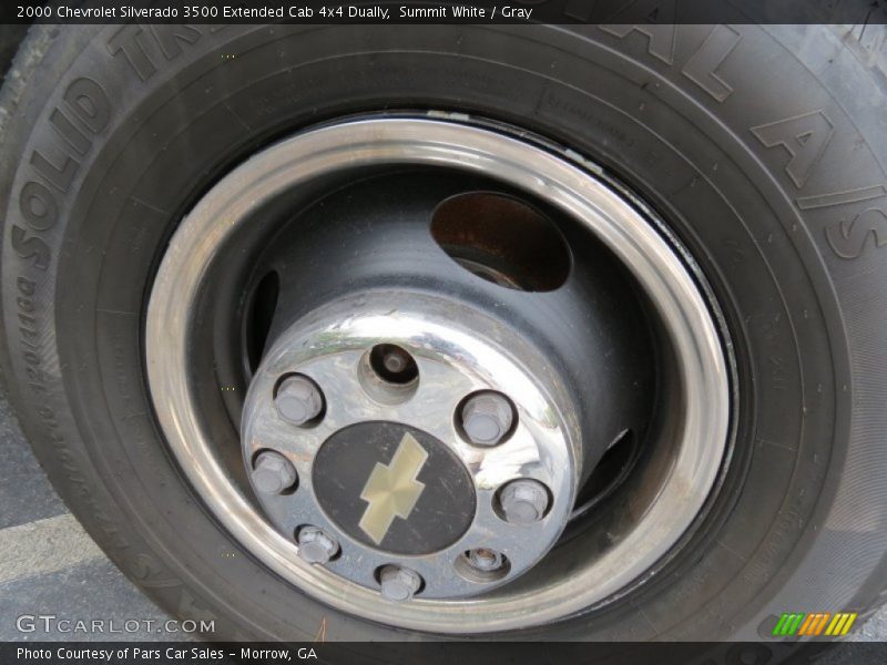 Summit White / Gray 2000 Chevrolet Silverado 3500 Extended Cab 4x4 Dually