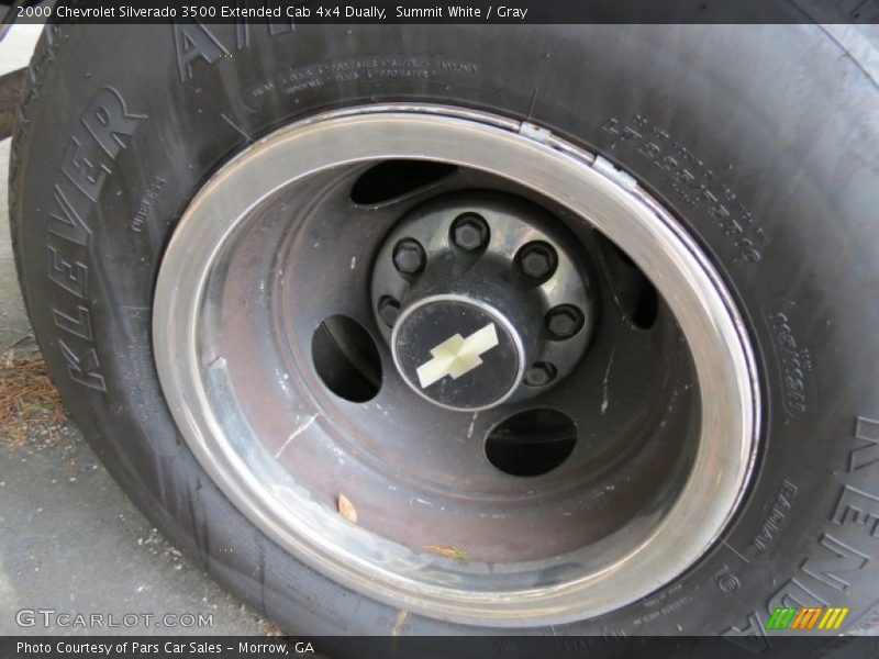 Summit White / Gray 2000 Chevrolet Silverado 3500 Extended Cab 4x4 Dually