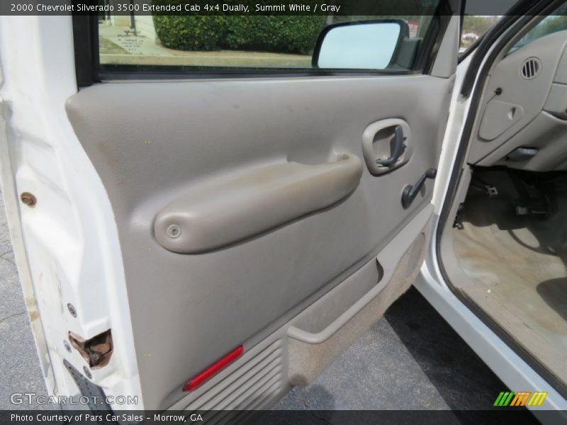 Summit White / Gray 2000 Chevrolet Silverado 3500 Extended Cab 4x4 Dually