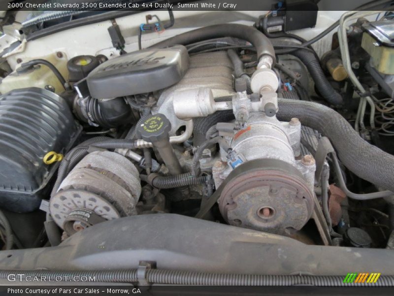 Summit White / Gray 2000 Chevrolet Silverado 3500 Extended Cab 4x4 Dually