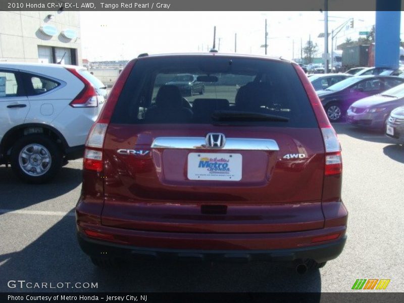 Tango Red Pearl / Gray 2010 Honda CR-V EX-L AWD