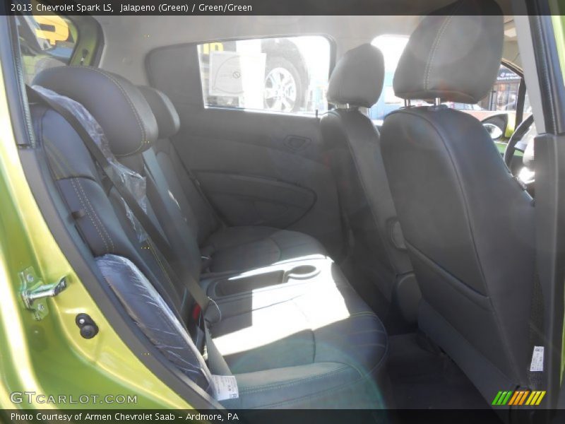 Jalapeno (Green) / Green/Green 2013 Chevrolet Spark LS