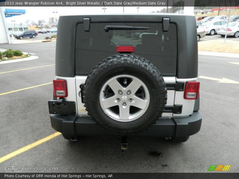 Bright Silver Metallic / Dark Slate Gray/Medium Slate Gray 2010 Jeep Wrangler Rubicon 4x4