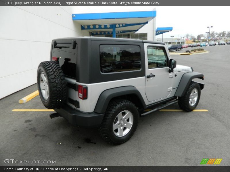 Bright Silver Metallic / Dark Slate Gray/Medium Slate Gray 2010 Jeep Wrangler Rubicon 4x4