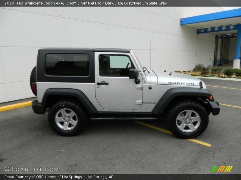 Bright Silver Metallic / Dark Slate Gray/Medium Slate Gray 2010 Jeep Wrangler Rubicon 4x4